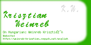 krisztian weinreb business card